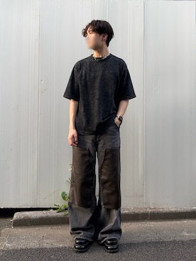 「アイテム（ローファー）」を使った、YUTOさん（メンズ・172cm）の夏コーディネート
