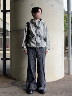 「アイテム（マウンテンパーカー）」を使った、moraさん（メンズ・172cm）の秋コーディネート