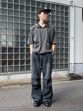 「アイテム（帽子）」を使った、moraさん（メンズ・172cm・20代）の夏コーディネート