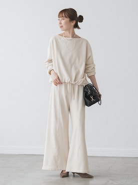 「Noble（ノーブル）のアイテム（トップス）」を使った、natsuさん（レディース・163cm）の秋コーディネート