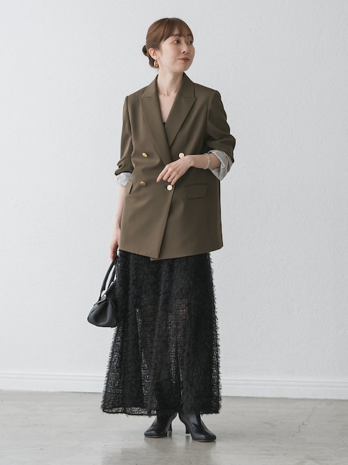 フェザーチュールフレアスカート（スカート）｜NOBLE（ノーブル