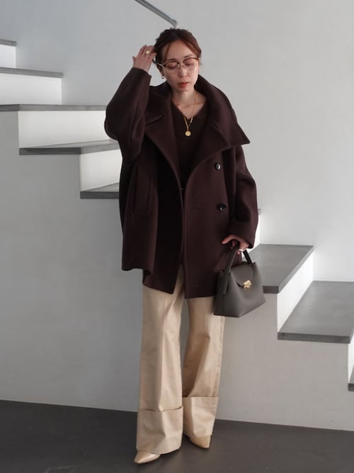 NOBLE（ノーブル） チノパン ロールアップチノパンツ レディース