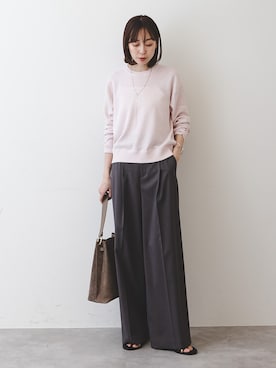 「MILOS（ミロス）のアイテム」を使った、natsuさん（レディース・163cm）の春コーディネート