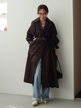 「SERGE de bleu（サージ）のアイテム」を使った、natsuさん（レディース・163cm）の冬コーディネート