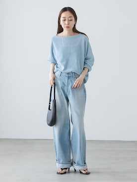 「SERGE de bleu（サージ）のアイテム」を使った、natsuさん（レディース・163cm）の春コーディネート