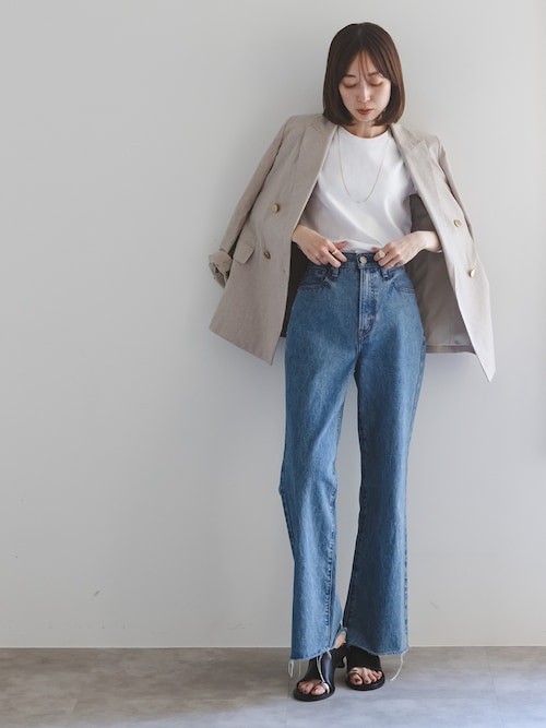 NEED BY heritage/ニードバイヘリテージ AMY(ブルー)（デニムパンツ