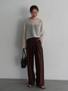 「PROTAGONISTA（プロタゴニスタ）のアイテム」を使った、natsuさん（レディース・163cm）の春コーディネート
