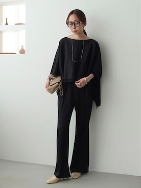 「maison-vincent（メゾンヴァンサン）のアイテム」を使った、natsuさん（レディース・163cm）の冬コーディネート