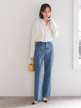 「Noble（ノーブル）のアイテム（ショルダーバッグ）」を使った、natsuさん（レディース・163cm）の冬コーディネート