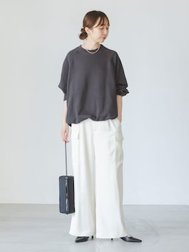「Noble（ノーブル）のアイテム」を使った、natsuさん（レディース・163cm）の夏コーディネート