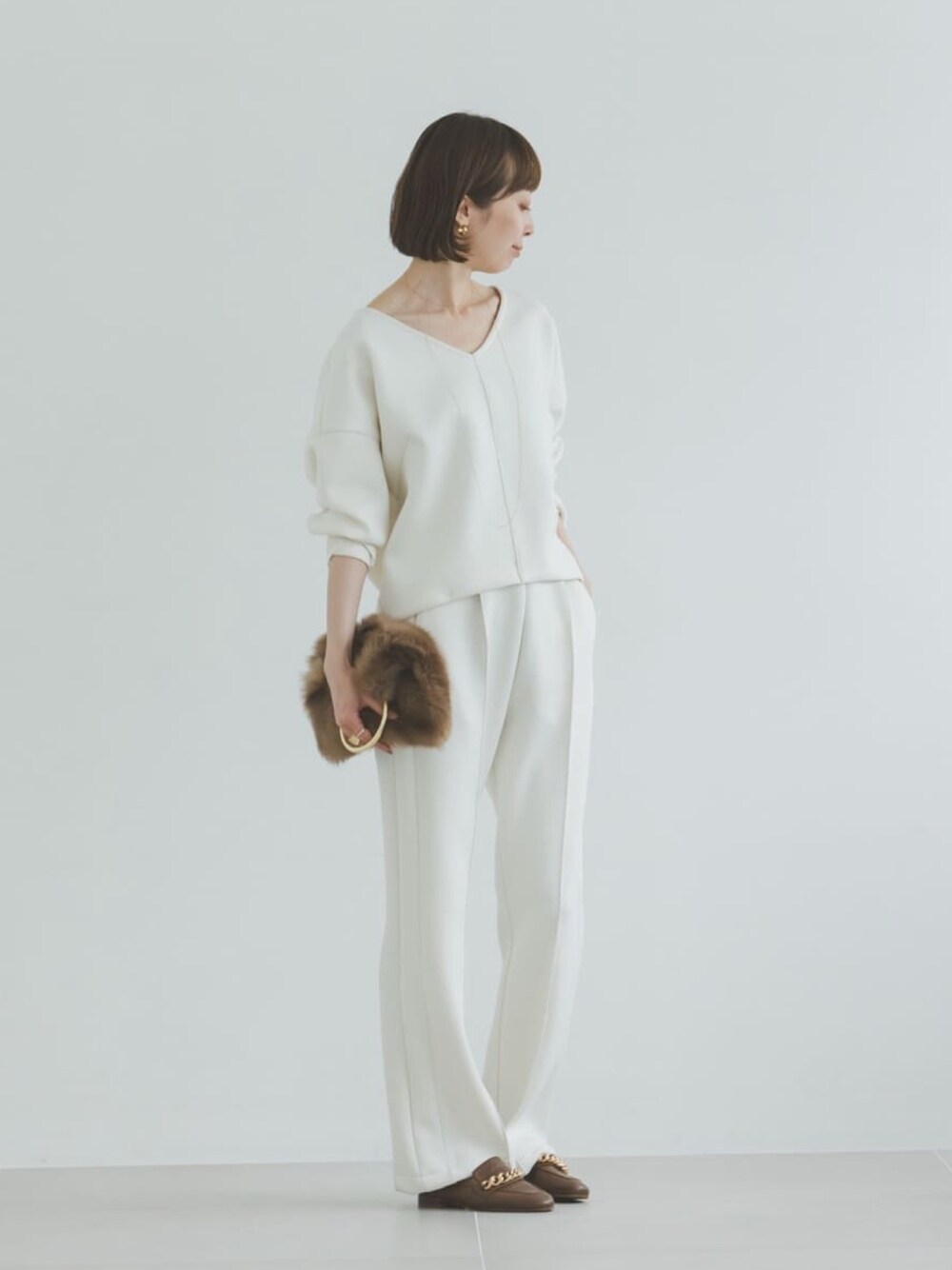 ＆】RITA/リタ ボンディングスウェットプルオーバーを使ったショップ