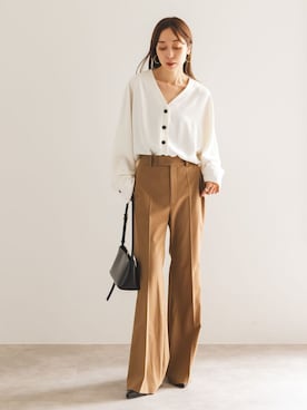 「Noble（ノーブル）のアイテム（トップス）」を使った、natsuさん（レディース・163cm）の秋コーディネート