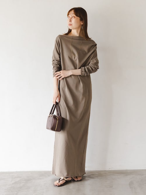 NOBLE別注》GREYCHORD/グレーコード タックギャザーワンピース