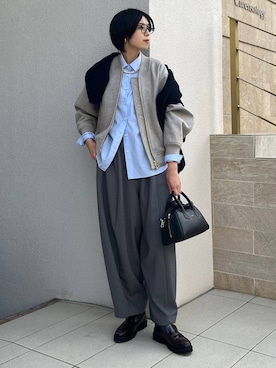 「アイテム（ブルゾン）」を使った、clkaeo01さん（レディース・172cm）の秋コーディネート