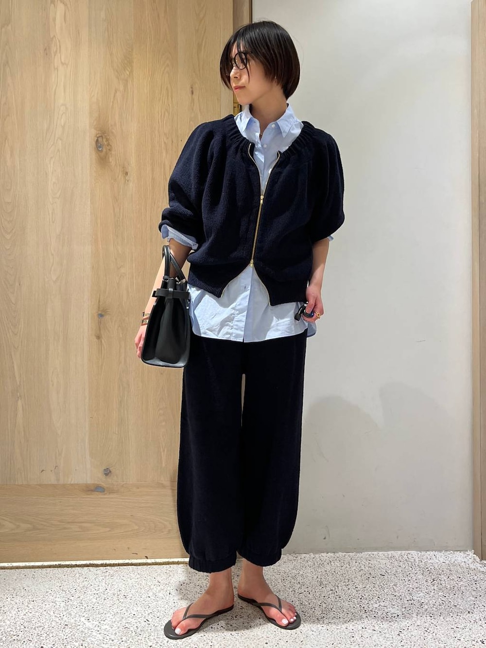 Curensology ブークレニットジップカーディガン美品 Curensology ブークレニットジップカーディガン美品 Curensology