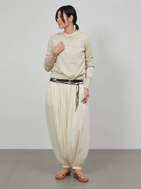 「Curensology（カレンソロジー）のアイテム（ニット/セーター）」を使った、clkaeo01さん（レディース・172cm）の冬コーディネート