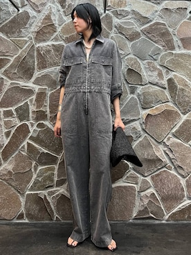 「Curensology（カレンソロジー）のsakai.m P/NC BIG（ネックレス、ホワイト系）」を使った、clkaeo01さん（レディース・172cm）の夏コーディネート