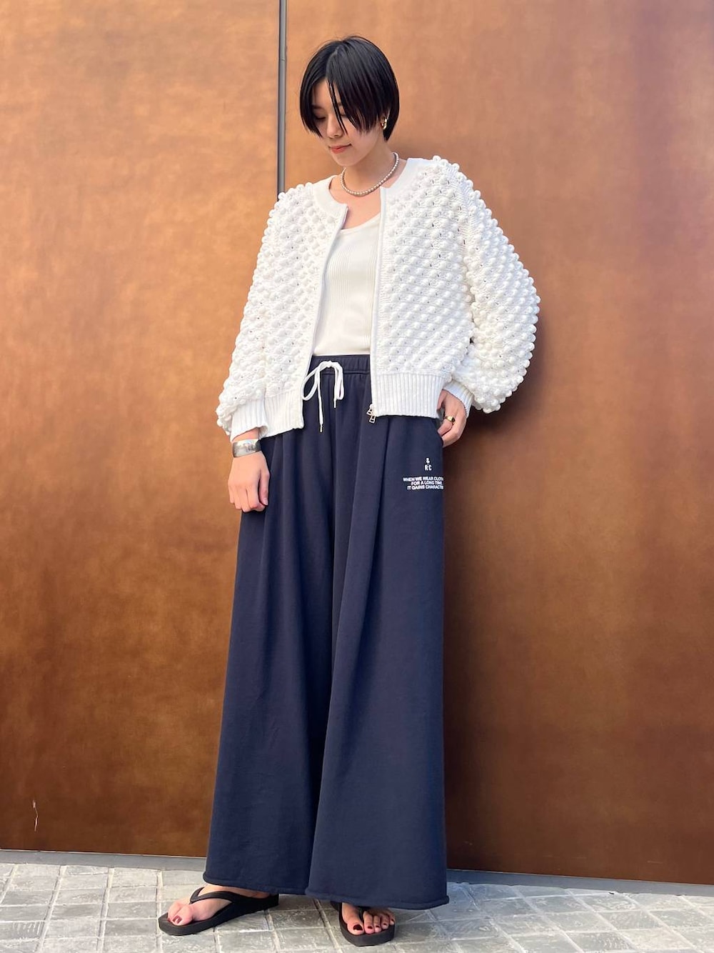 【美品】Curensology ポコポコアミニットカーディガン ライトブラウン 新品 カレンソロジー ポコポコアミニットカーディガン ライト