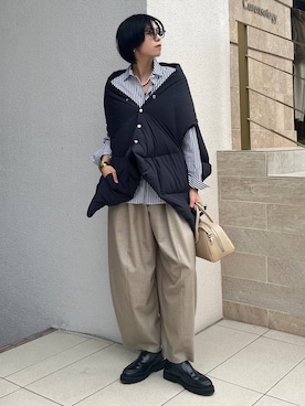 「アイテム（ネックレス）」を使った、clkaeo01さん（レディース・172cm）の秋コーディネート