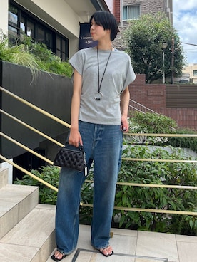 「アイテム（タンクトップ）」を使った、clkaeo01さん（レディース・172cm）の夏コーディネート