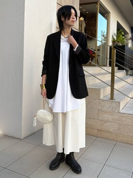 「アイテム（ワンピース/ドレス）」を使った、clkaeo01さん（レディース・172cm）の冬コーディネート