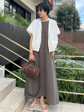 「アイテム（ワンピース）」を使った、clkaeo01さん（レディース・172cm）の夏コーディネート