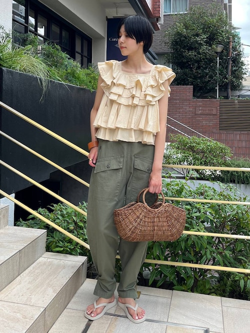 未使用　Curensology/＜&RC＞ヴィンテージライクカーゴパンツ36黒 RIPVANWINKLE - Cropped Easy Cargo