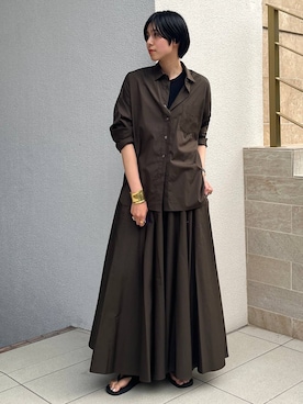 「アイテム（バングル/リストバンド）」を使った、clkaeo01さん（レディース・172cm・20代）の夏コーディネート