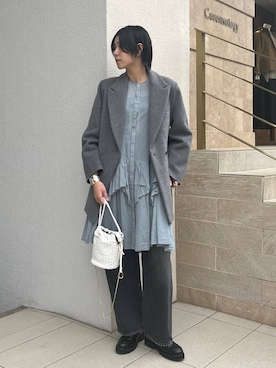 「アイテム（テーラードジャケット）」を使った、clkaeo01さん（レディース・172cm・20代）の冬コーディネート