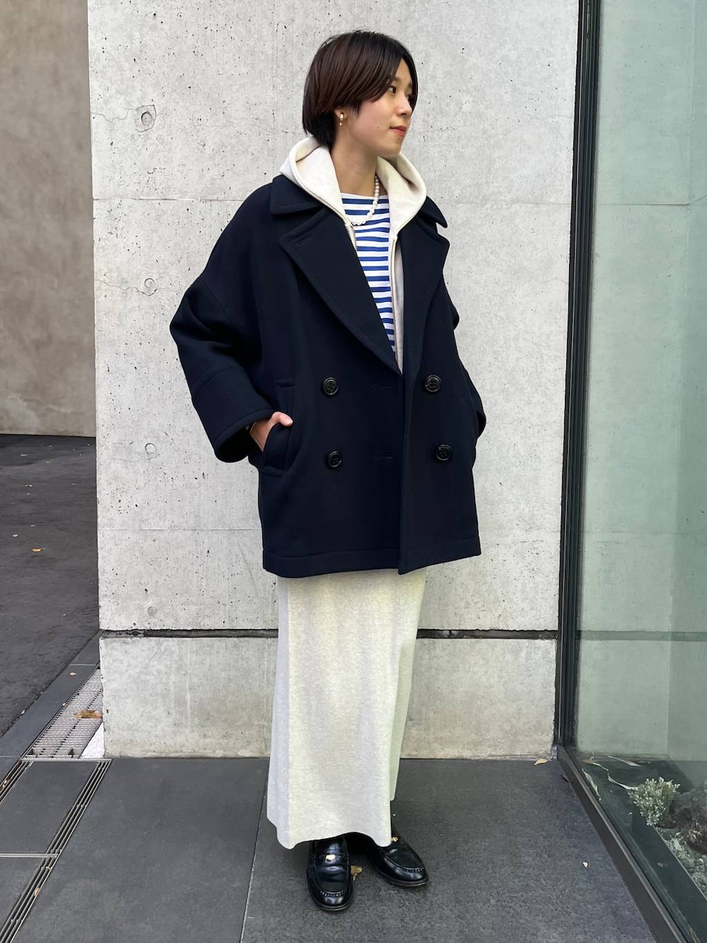 カレンソロジー Curensology ブラック コクーンピーコート⭐︎最終値下げ 美品/22AW Curensologyカレンソロジー CL207145ER モッサーコクーン