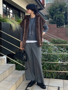 「アイテム（その他トップス）」を使った、clkaeo01さん（レディース・172cm）の秋コーディネート