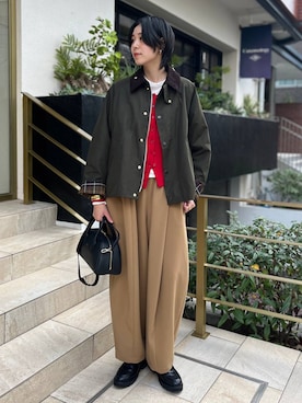 「アイテム（バングル/リストバンド）」を使った、clkaeo01さん（レディース・172cm・20代）の冬コーディネート