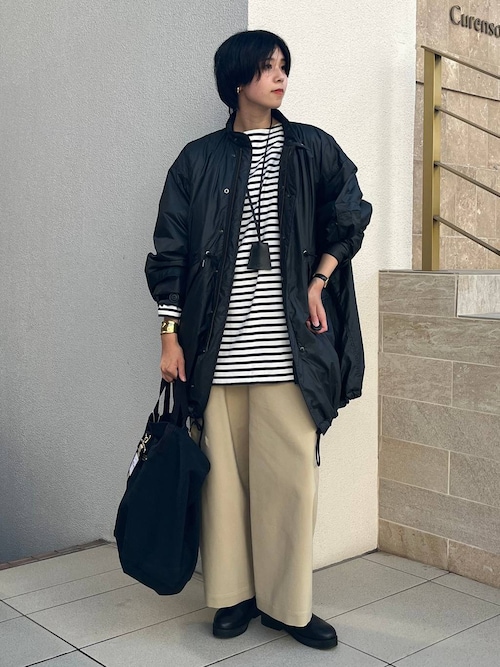 curensology ボーダープルオーバー　ブラック Curensology(カレンソロジー)/＜&RC＞ボーダープルオーバー（T