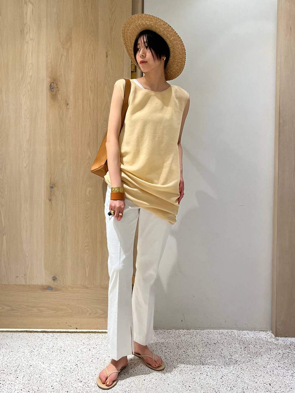 Curensology(カレンソロジー)/シェルタリングブーツカットパンツを使っ