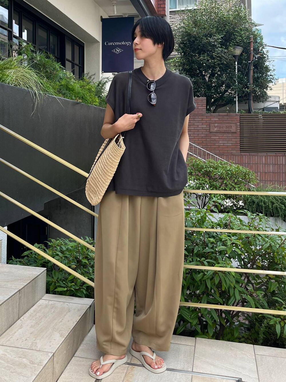 Curensology ニットフレアトップス美品 Curensology｜ニットフレアトップス | Rakuten Fashion(楽天