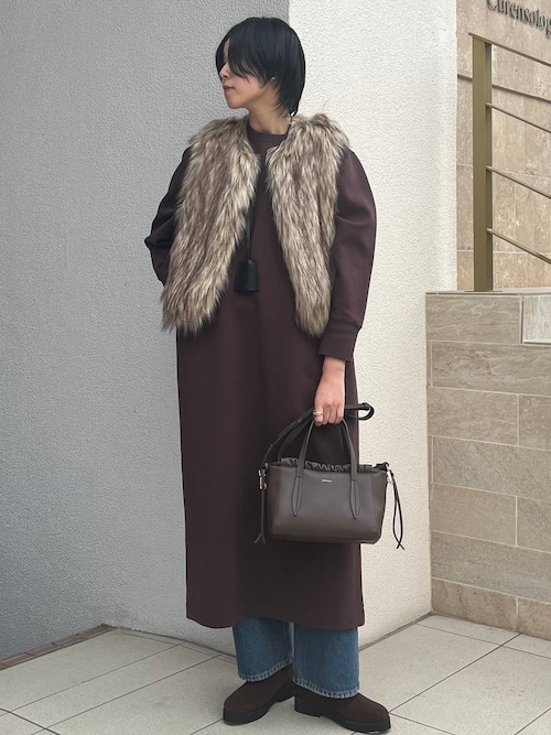 Curensology(カレンソロジー)/シャギーファーベスト（ベスト