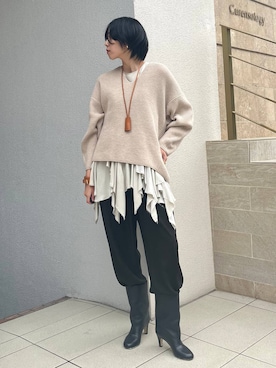 「アイテム（ブレスレット）」を使った、clkaeo01さん（レディース・172cm・20代）の秋コーディネート