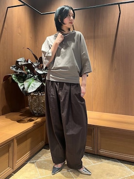 「Curensology（カレンソロジー）のCurensology(カレンソロジー)/＜ＣＳＧ＞シルバーチョーカー（チョーカー、シルバー系）」を使った、clkaeo01さん（レディース・172cm）の春コーディネート