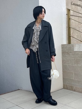 「アイテム（ピーコート）」を使った、clkaeo01さん（レディース・172cm・20代）の秋コーディネート