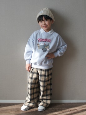 「アイテム（パンツ）」を使った、R E Oさん（キッズ・110cm）の秋コーディネート