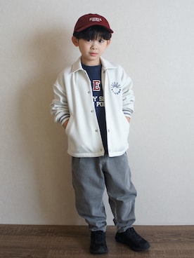 「アイテム（その他アウター）」を使った、R E Oさん（キッズ・110cm）の春コーディネート