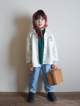 「アイテム（財布/小物）」を使った、R E Oさん（キッズ・110cm）の冬コーディネート