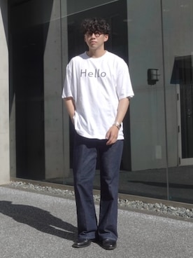 「アイテム（ブーツ）」を使った、KENTO SHINKAIさん（メンズ・173cm）の夏コーディネート