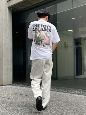 「アイテム（チノパンツ）」を使った、KENTO SHINKAIさん（メンズ・173cm・20代）の夏コーディネート