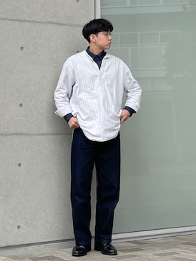 「アイテム（ブーツ）」を使った、KENTO SHINKAIさん（メンズ・173cm）の秋コーディネート