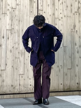 「アイテム（ブーツ）」を使った、KENTO SHINKAIさん（メンズ・173cm）の秋コーディネート