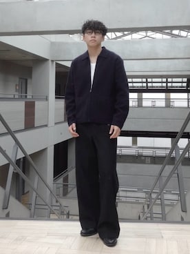 「アイテム（ジャケット/アウター）」を使った、KENTO SHINKAIさん（メンズ・173cm）の秋コーディネート