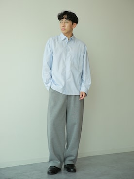 「アイテム（ブーツ）」を使った、KENTO SHINKAIさん（メンズ・173cm）の秋コーディネート