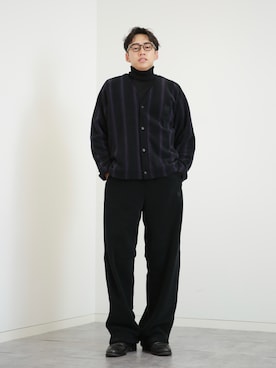 「アイテム（メガネ）」を使った、KENTO SHINKAIさん（メンズ・173cm・20代）の秋コーディネート