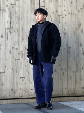 「アイテム（メガネ）」を使った、KENTO SHINKAIさん（メンズ・173cm）の秋コーディネート